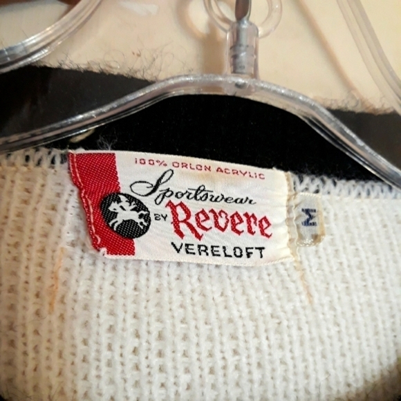 Sportswear By Revere Vareloft Knit Acrylic Geometric Pattern Sweater uni… - Picture 8 of 8